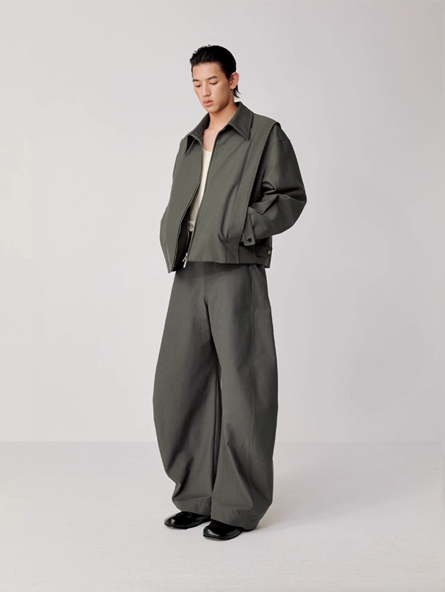 RETRO SCULPTED TROUSERS