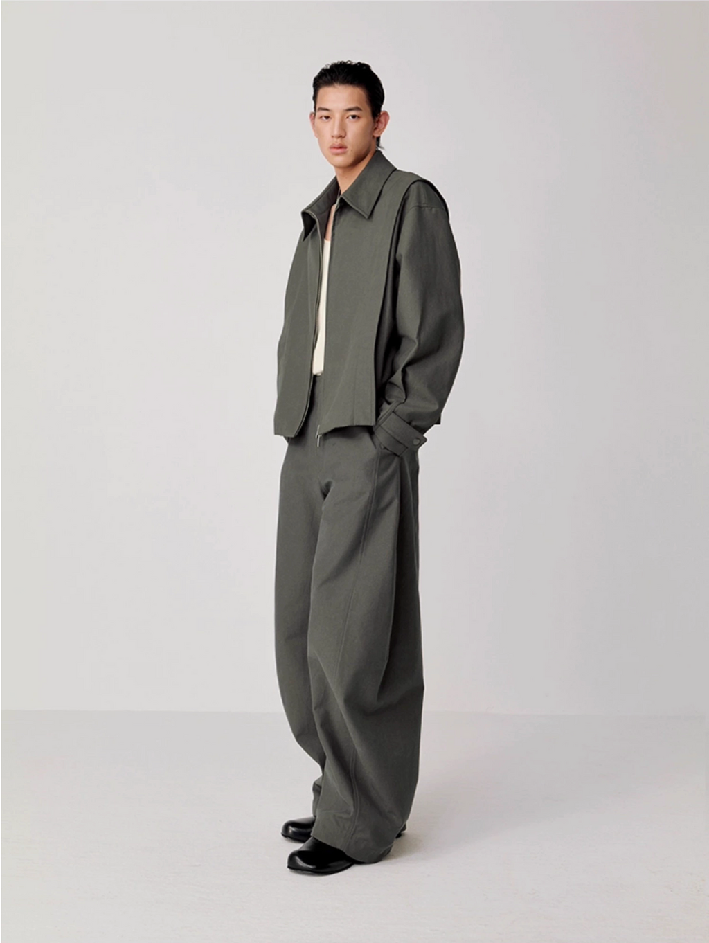 RETRO SCULPTED TROUSERS