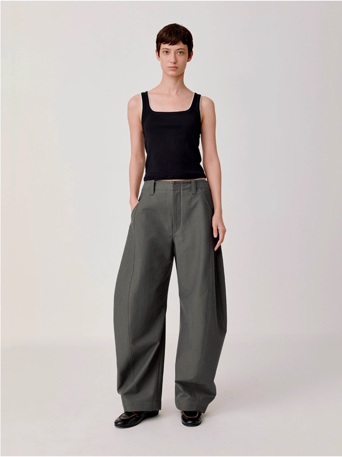 RETRO SCULPTED TROUSERS