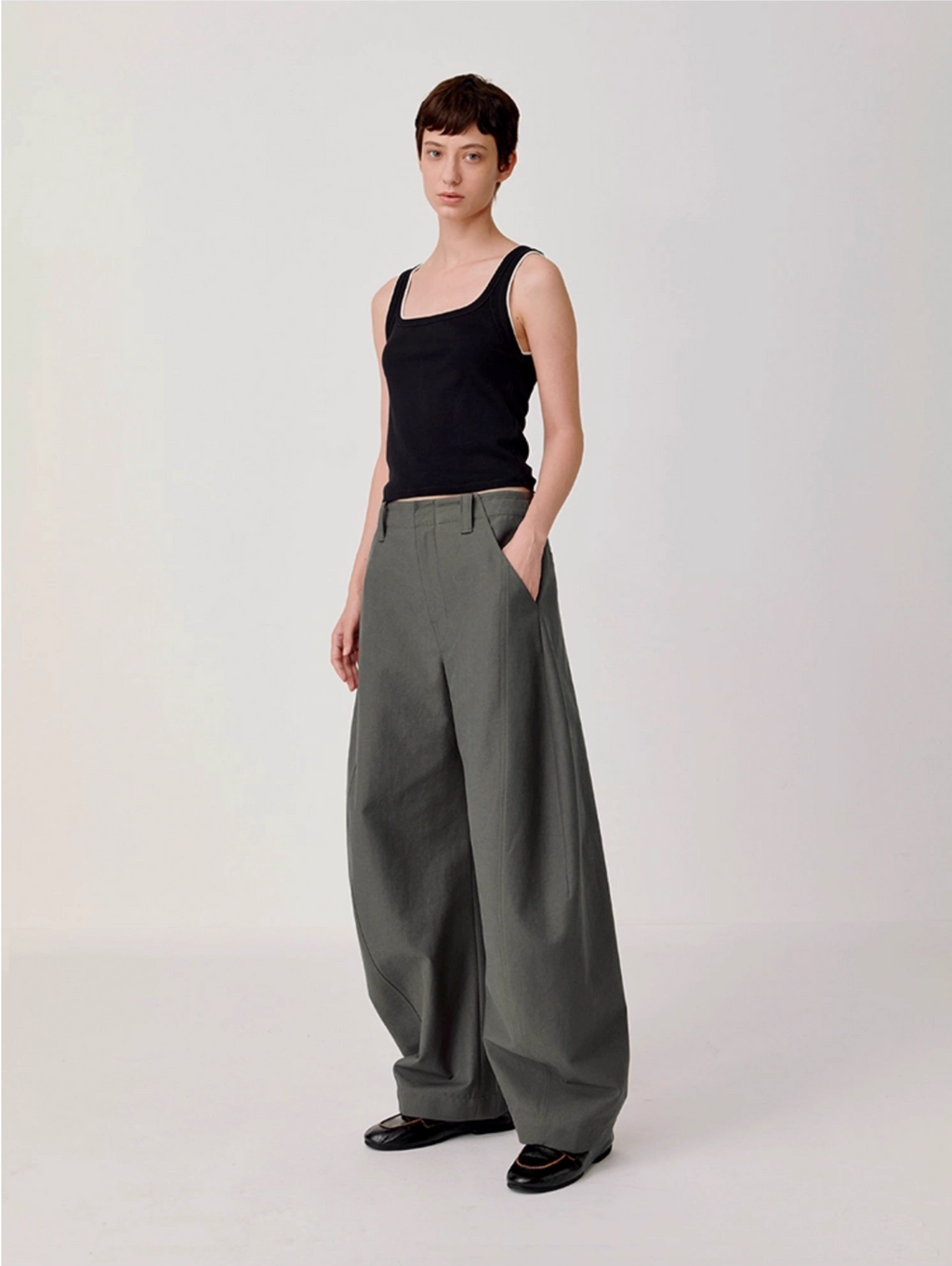 RETRO SCULPTED TROUSERS