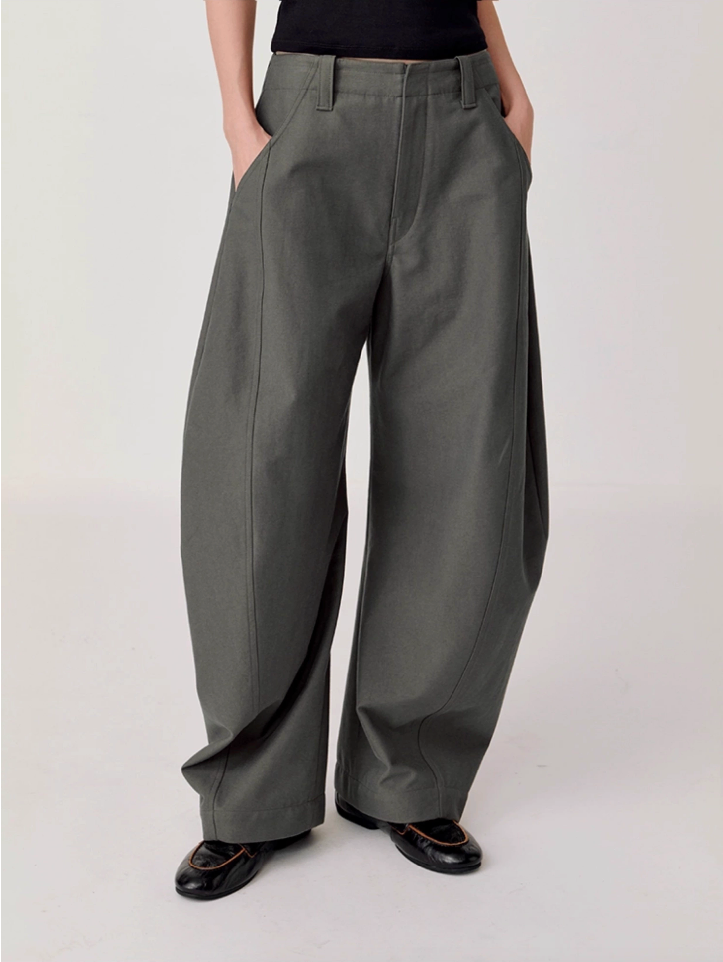 RETRO SCULPTED TROUSERS