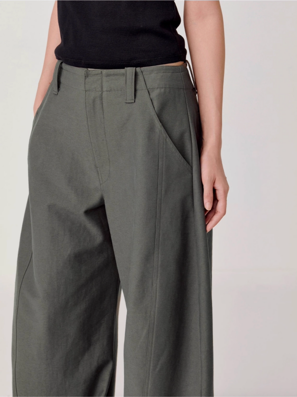 RETRO SCULPTED TROUSERS
