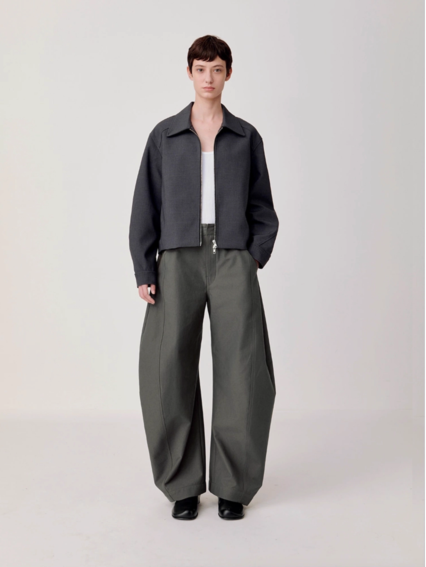 RETRO SCULPTED TROUSERS