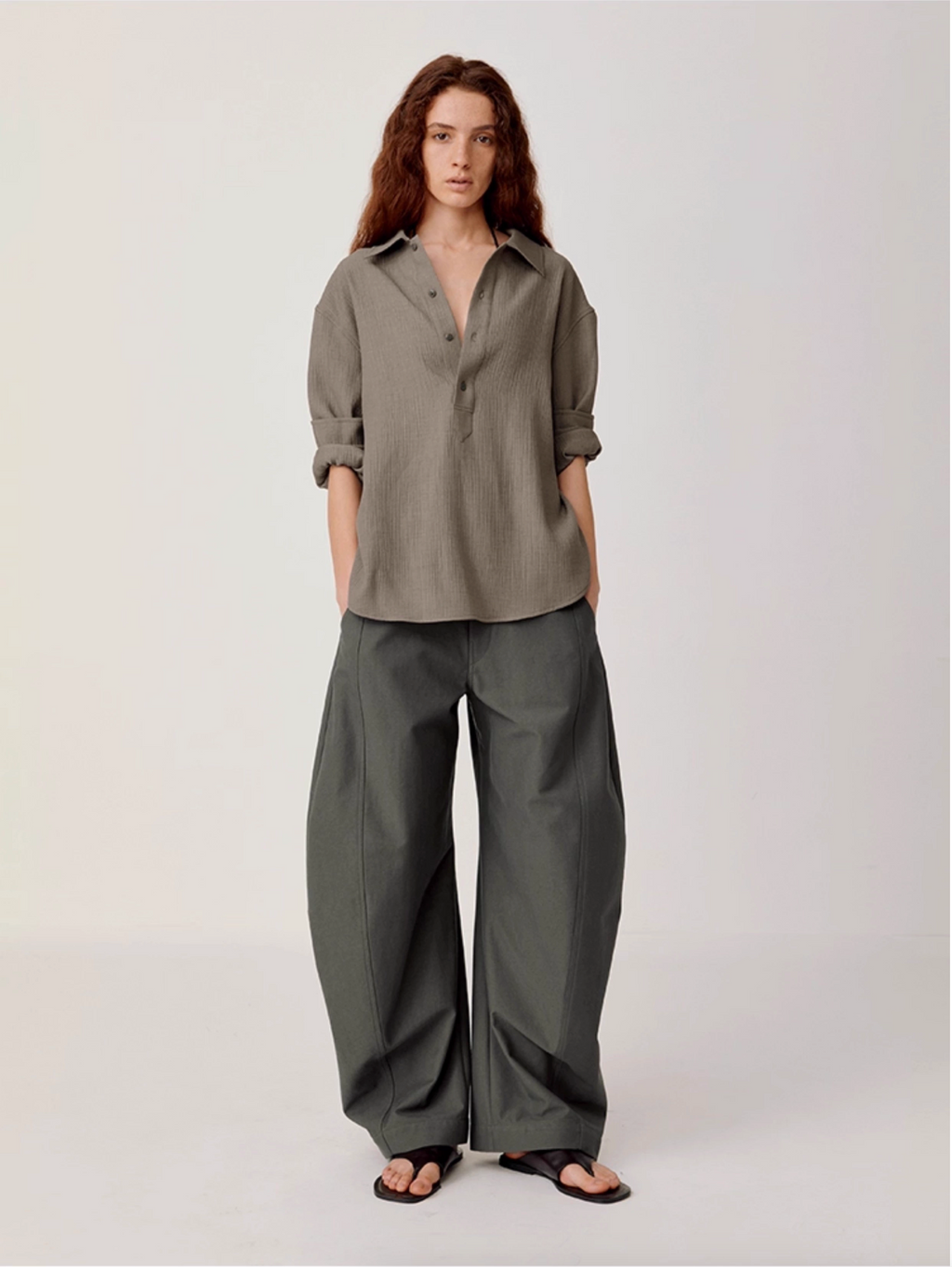 RETRO SCULPTED TROUSERS