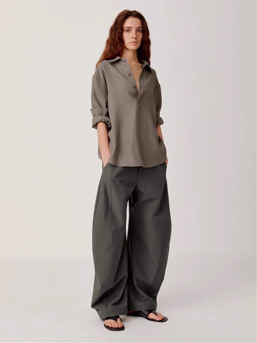 RETRO SCULPTED TROUSERS