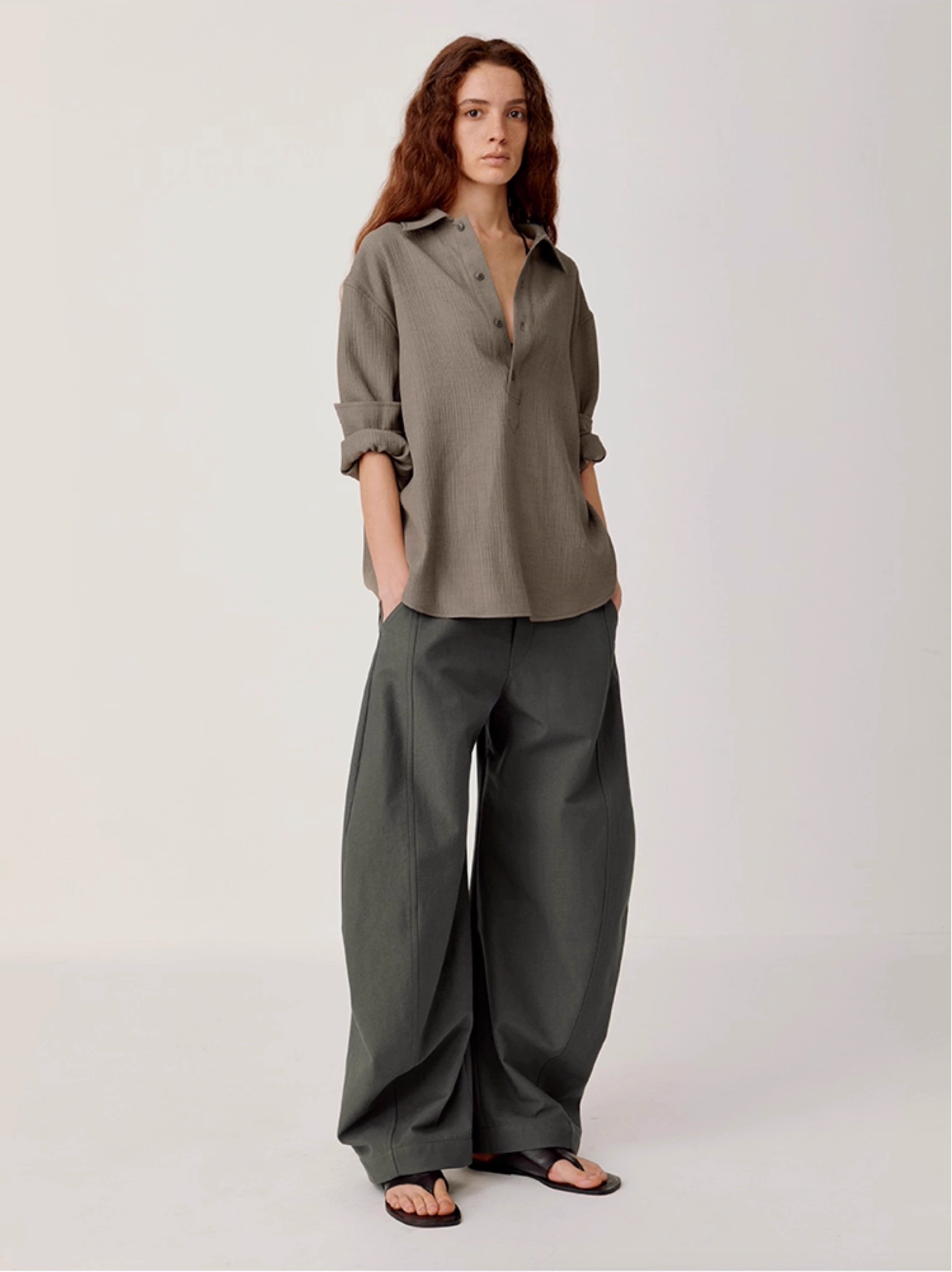 RETRO SCULPTED TROUSERS