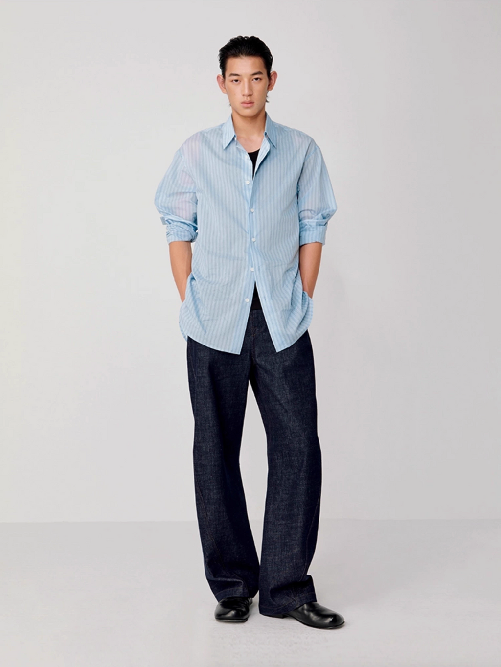 STRIPED RELAX SHIRT