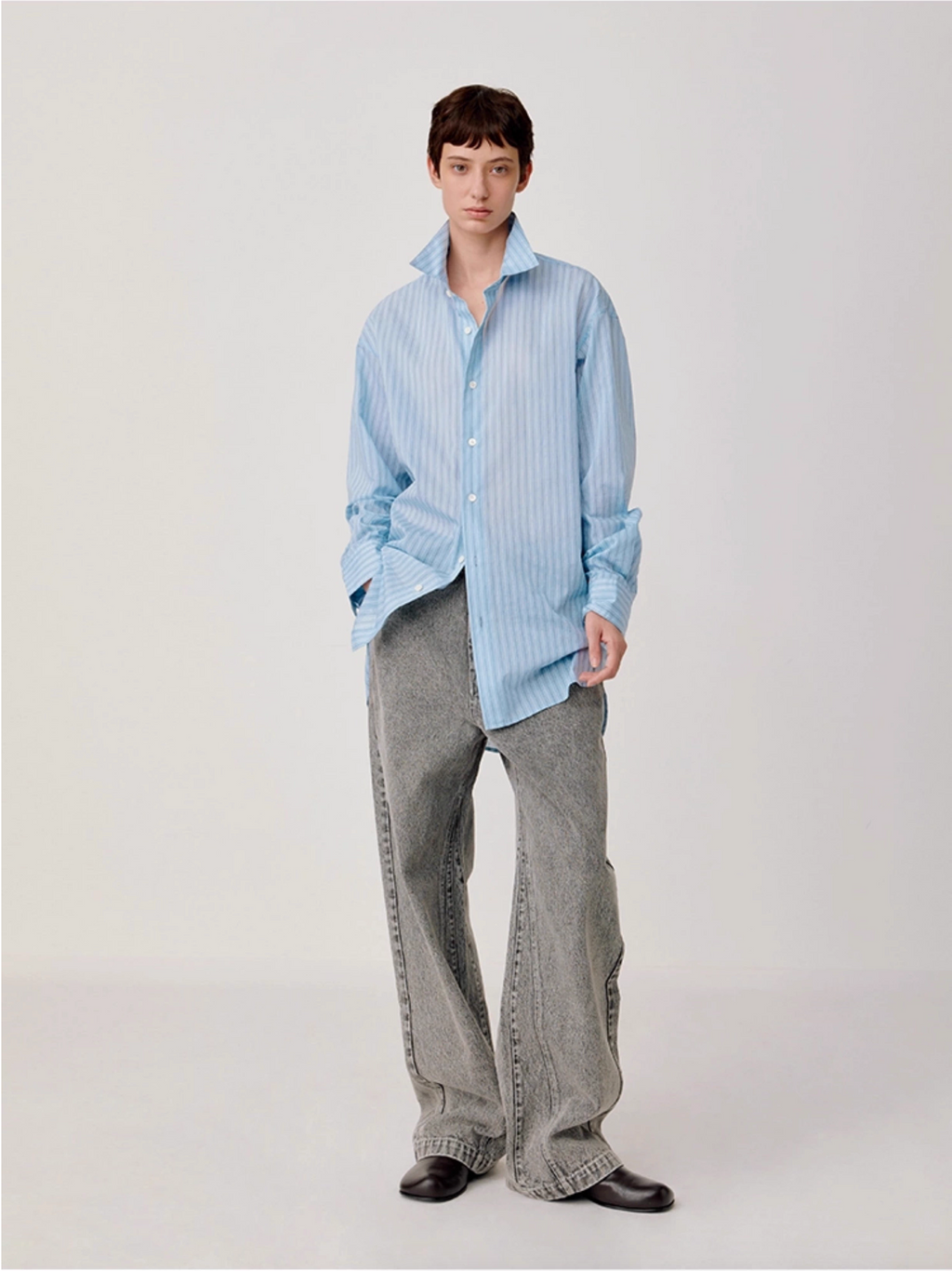 STRIPED RELAX SHIRT