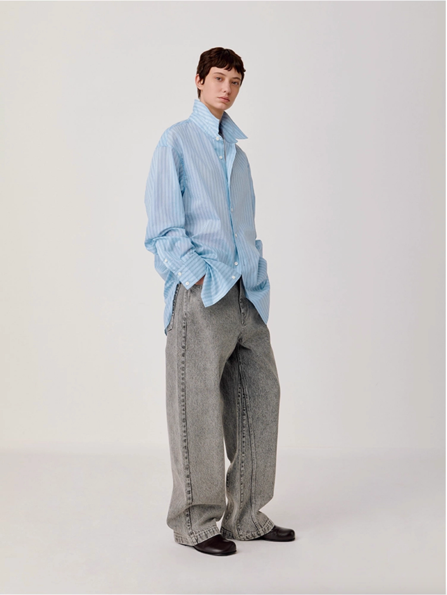 STRIPED RELAX SHIRT