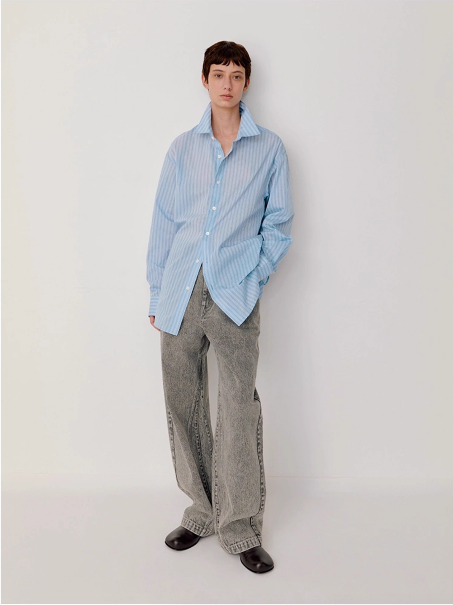 STRIPED RELAX SHIRT
