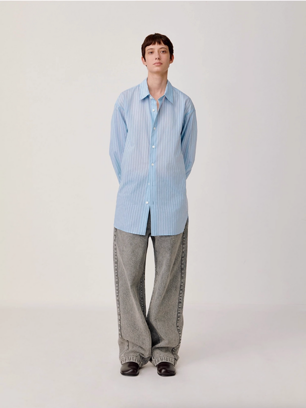 STRIPED RELAX SHIRT