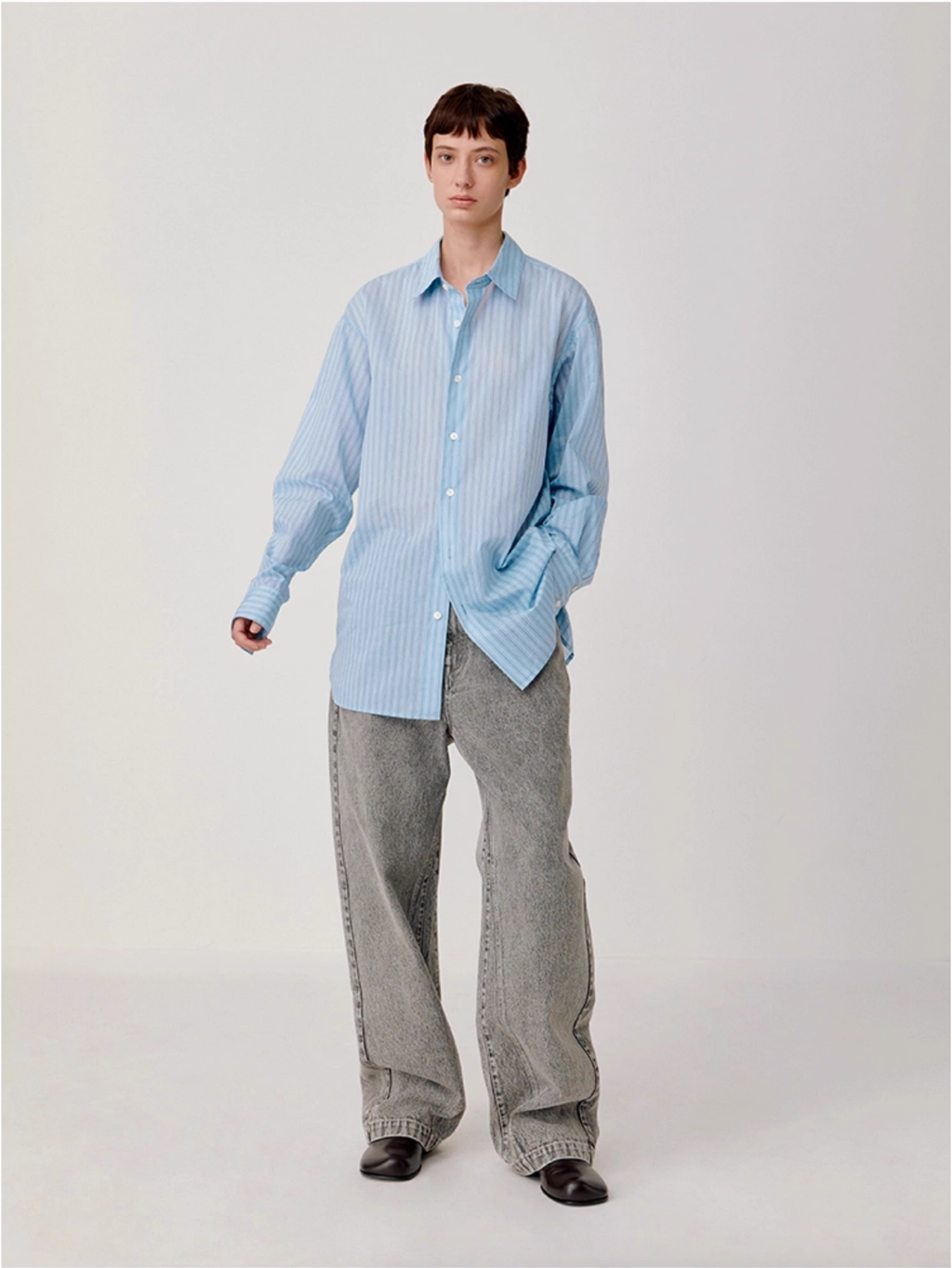 STRIPED RELAX SHIRT