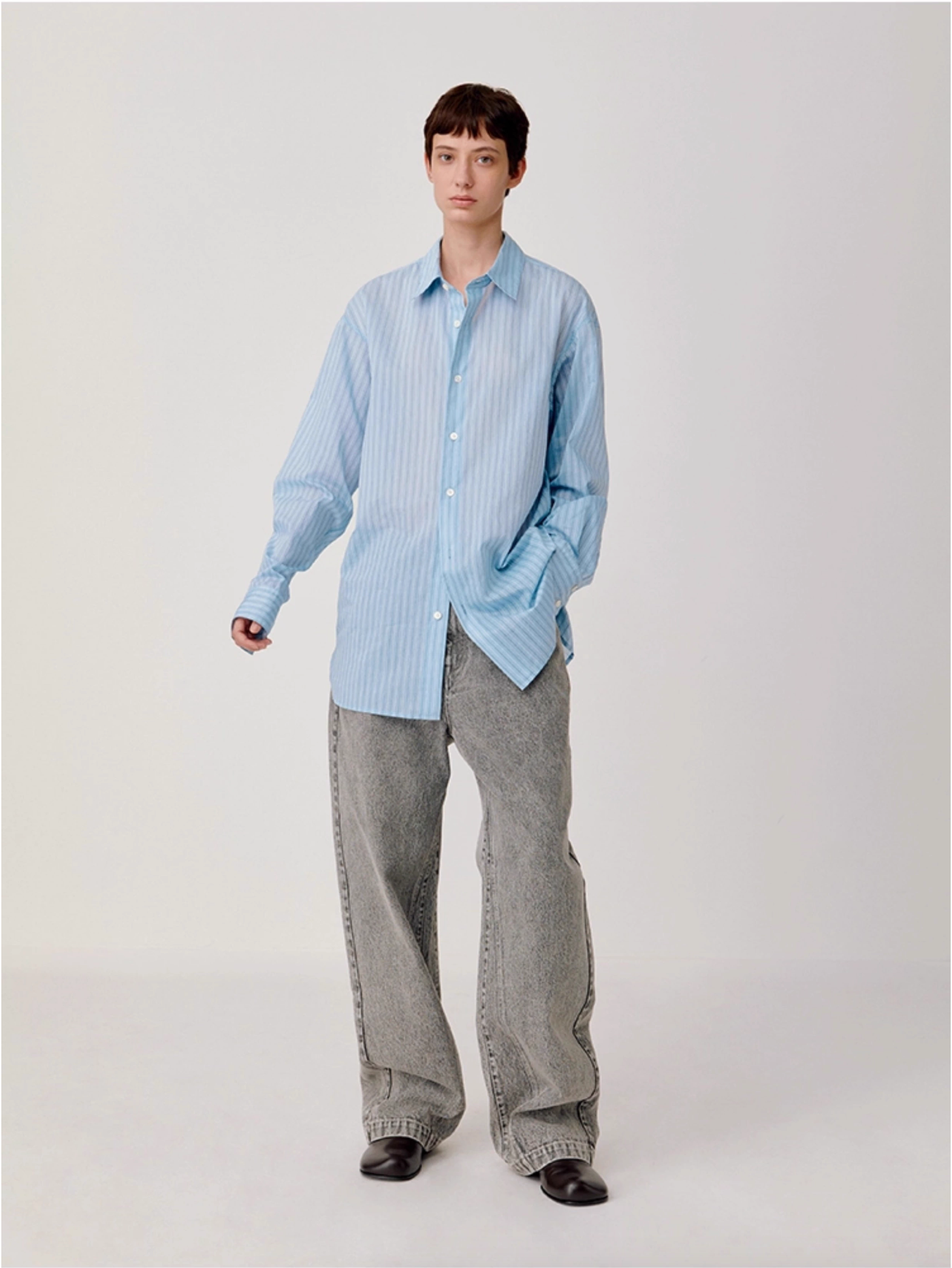 STRIPED RELAX SHIRT