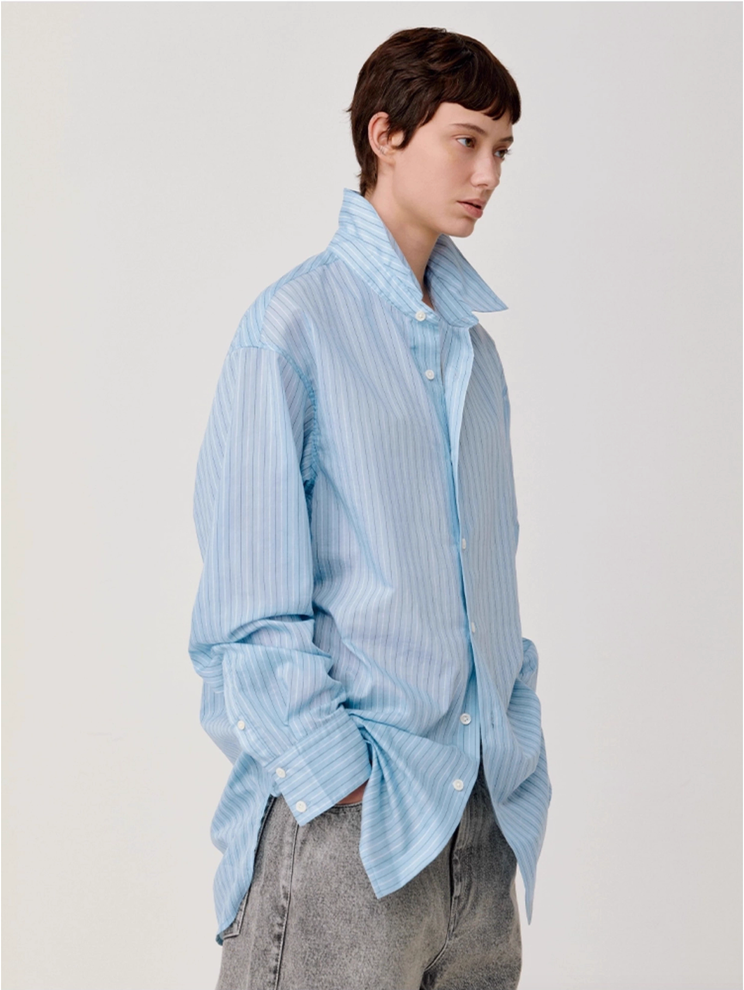 STRIPED RELAX SHIRT