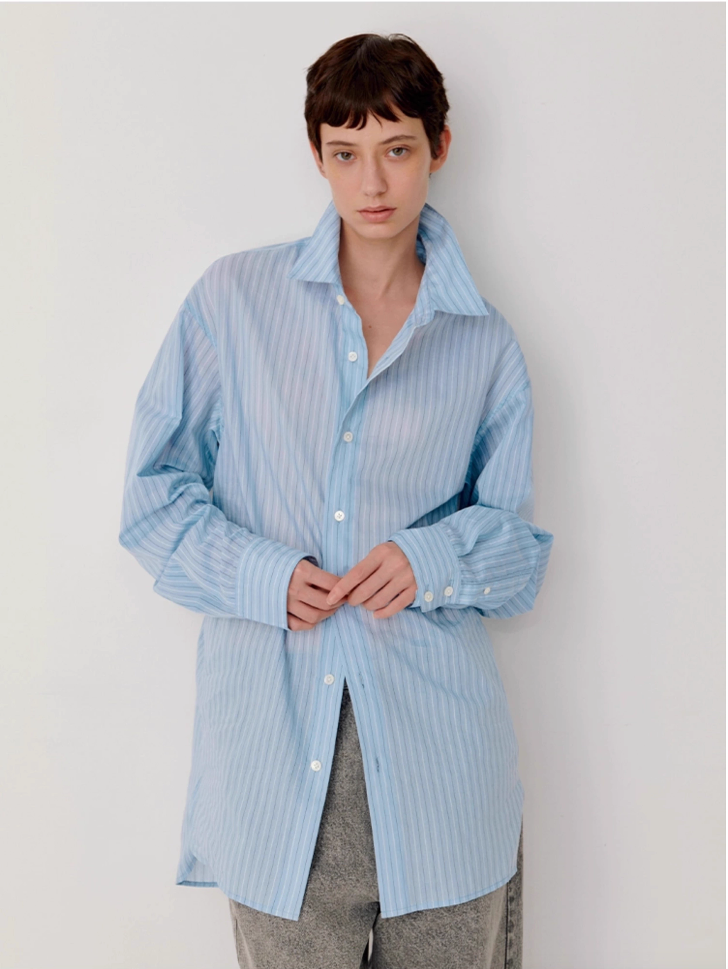 STRIPED RELAX SHIRT