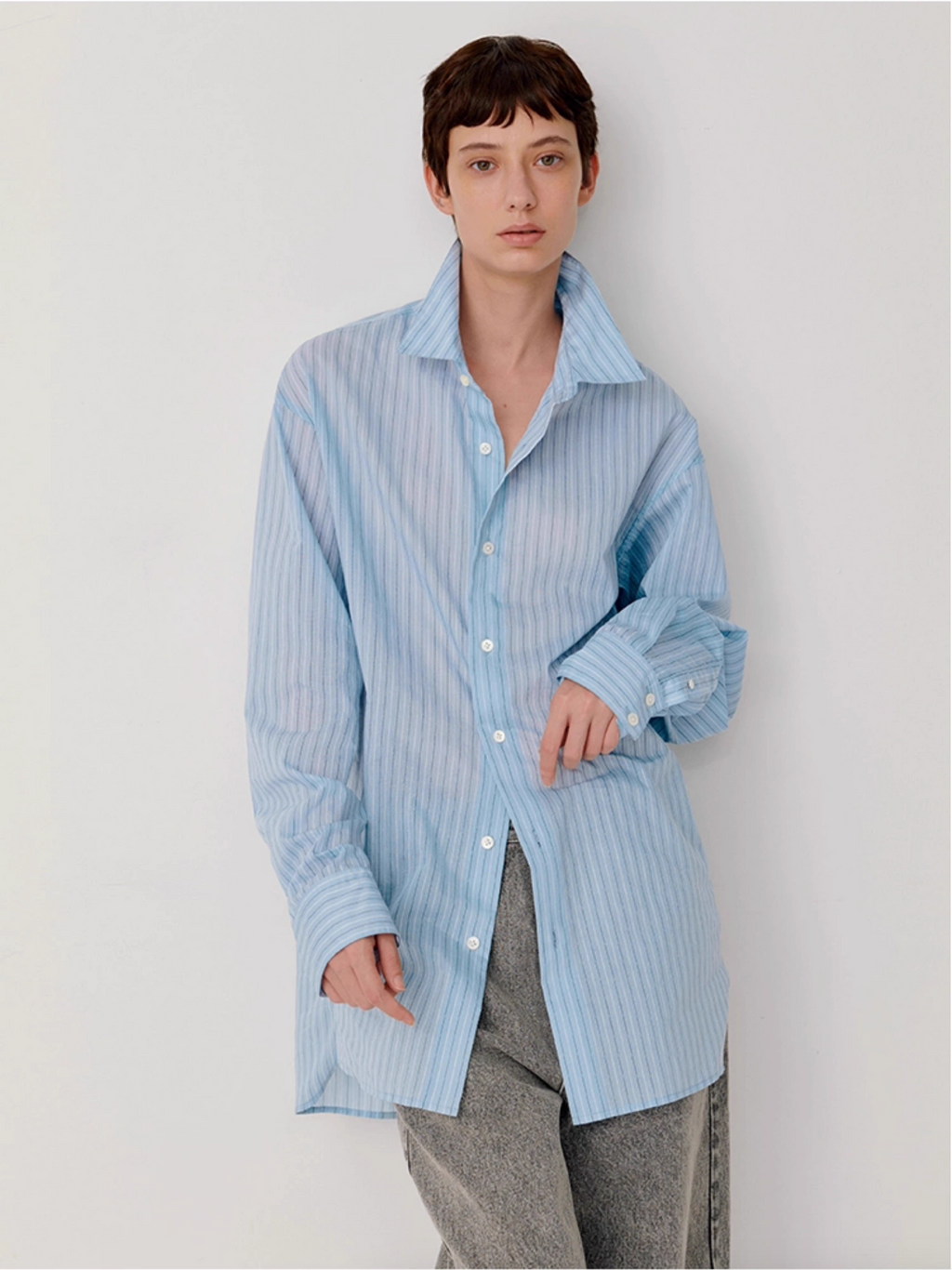 STRIPED RELAX SHIRT