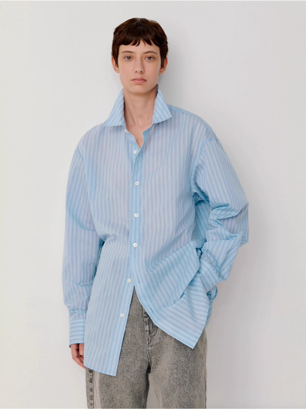 STRIPED RELAX SHIRT