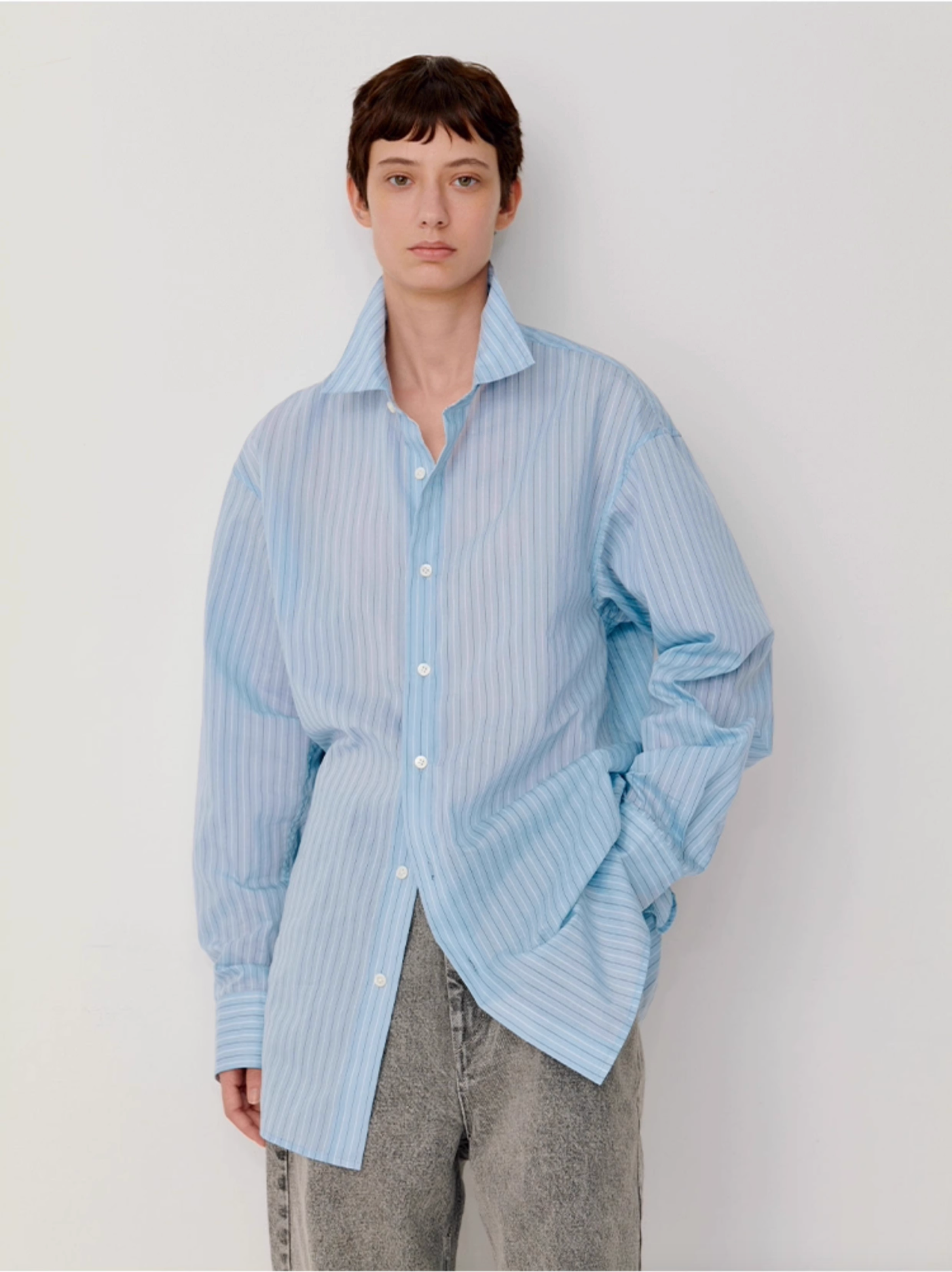 STRIPED RELAX SHIRT