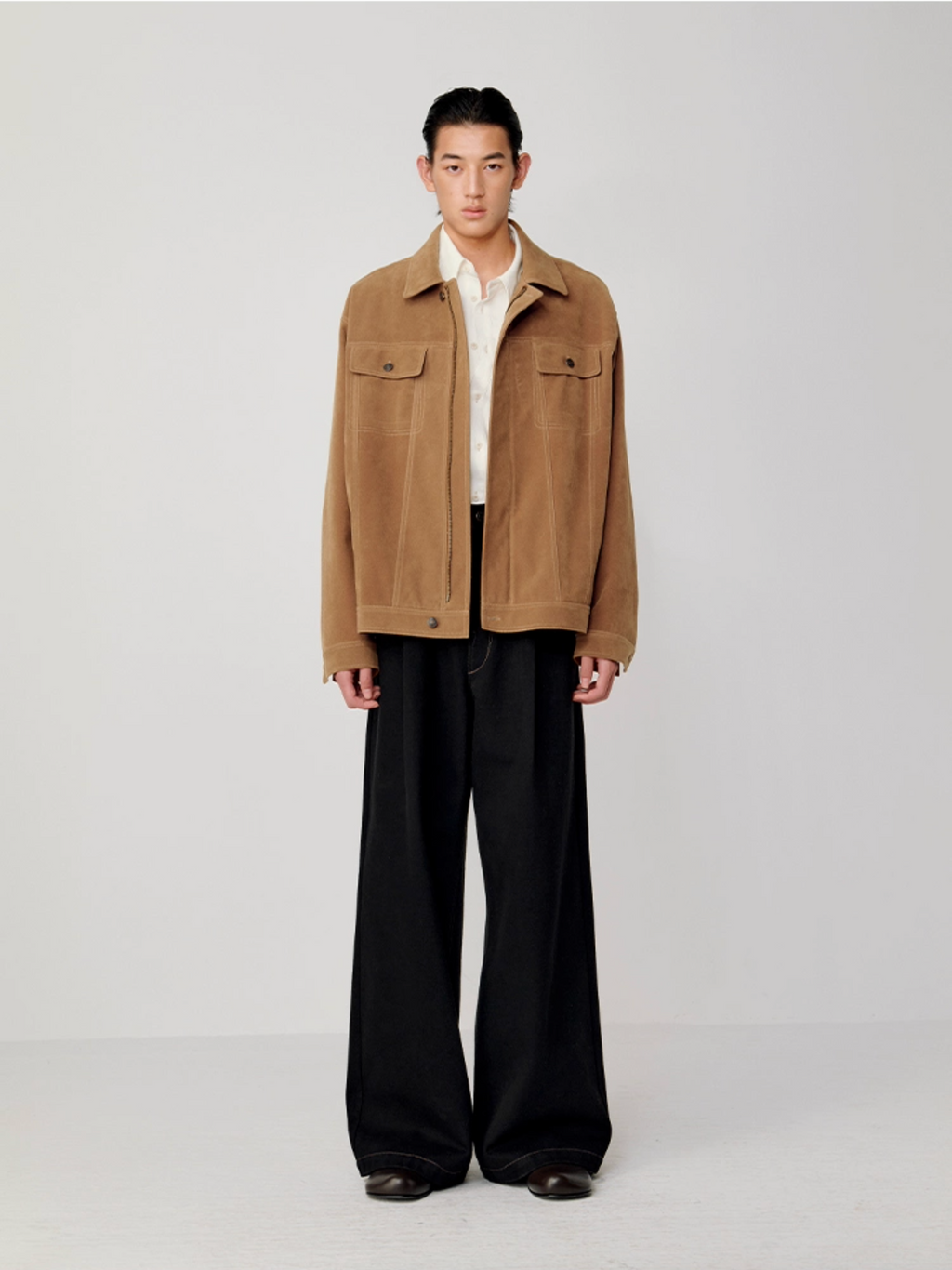 WASHED DENIM PANTS