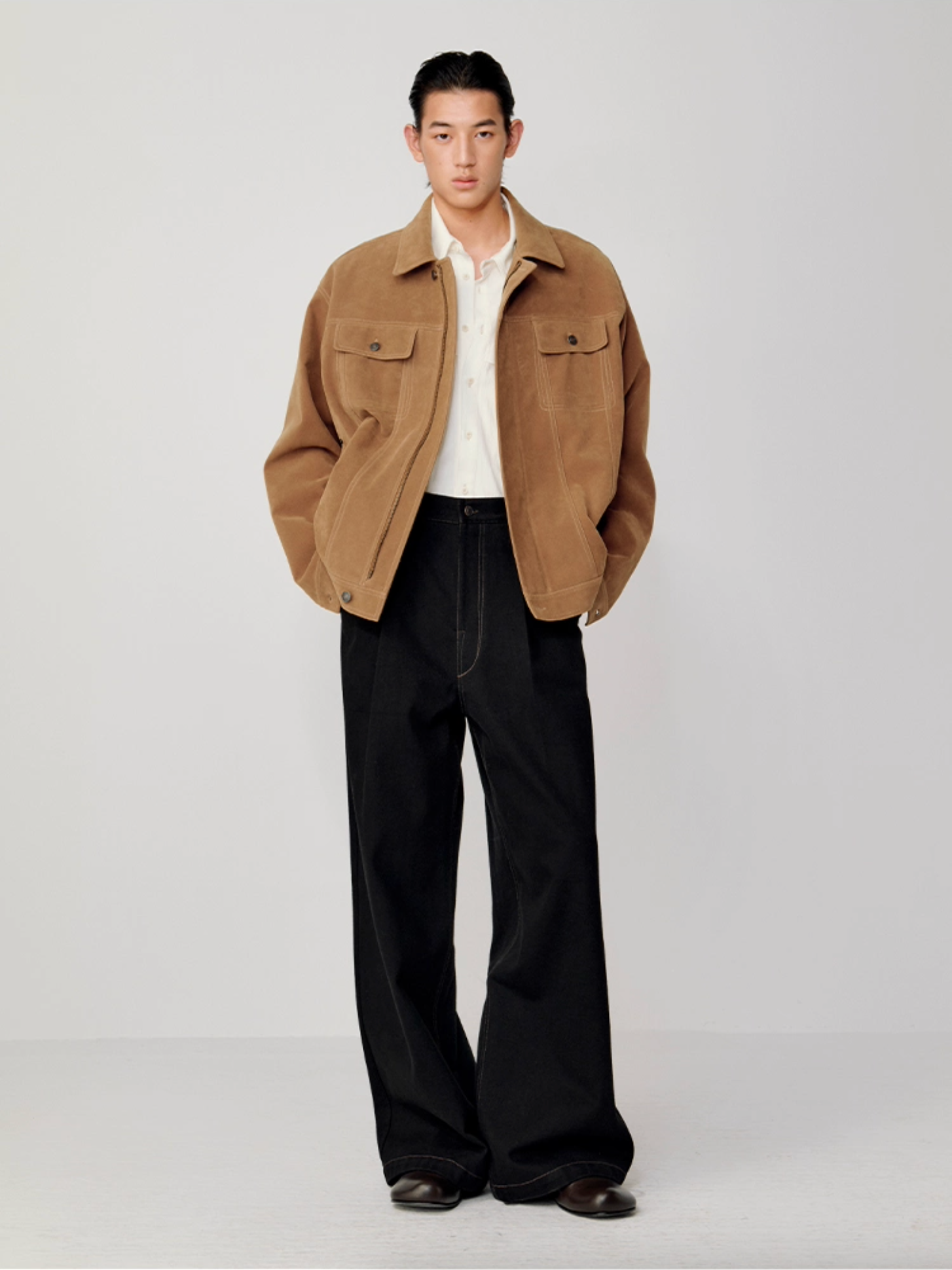 WASHED DENIM PANTS