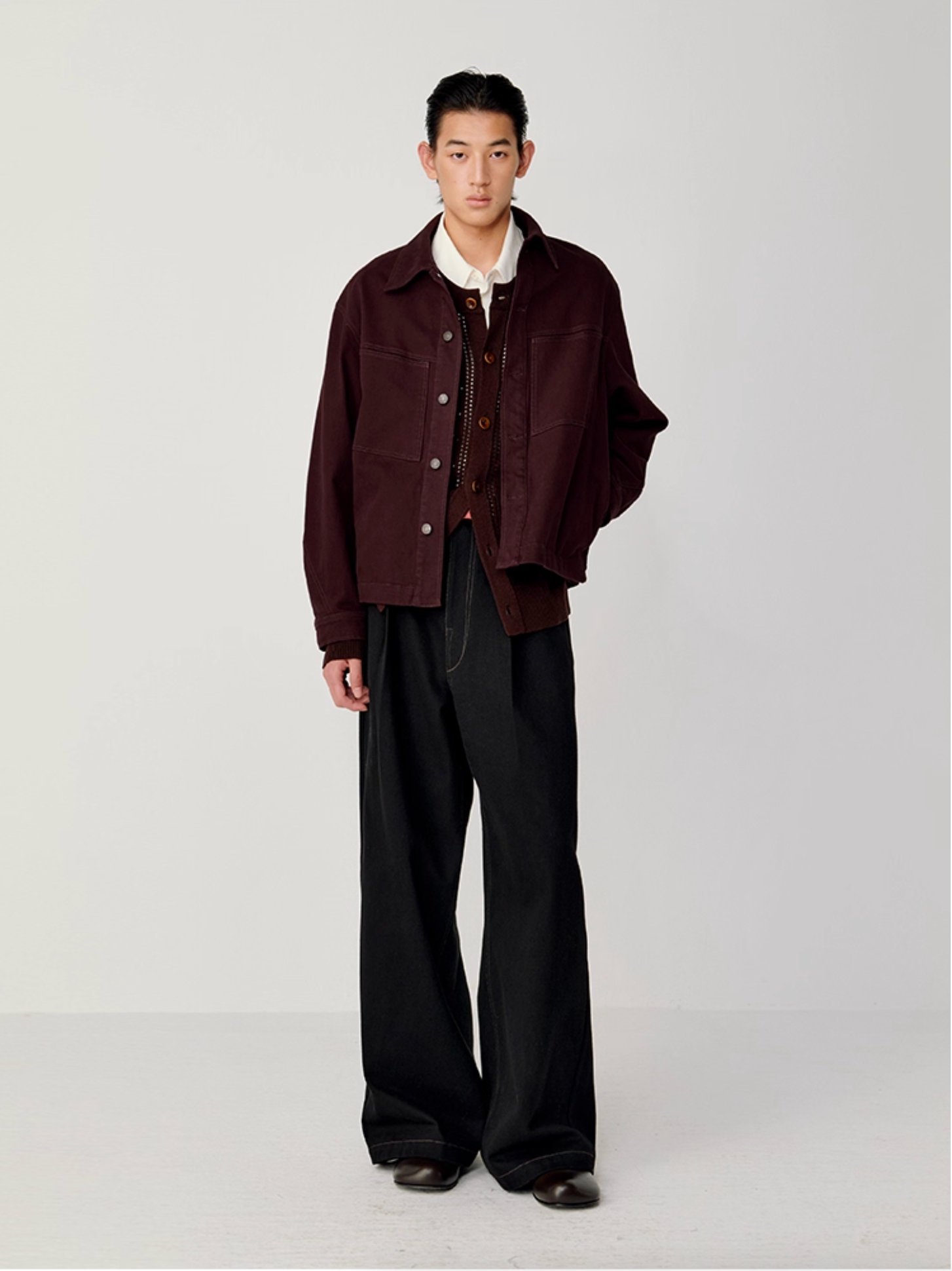 WASHED DENIM PANTS