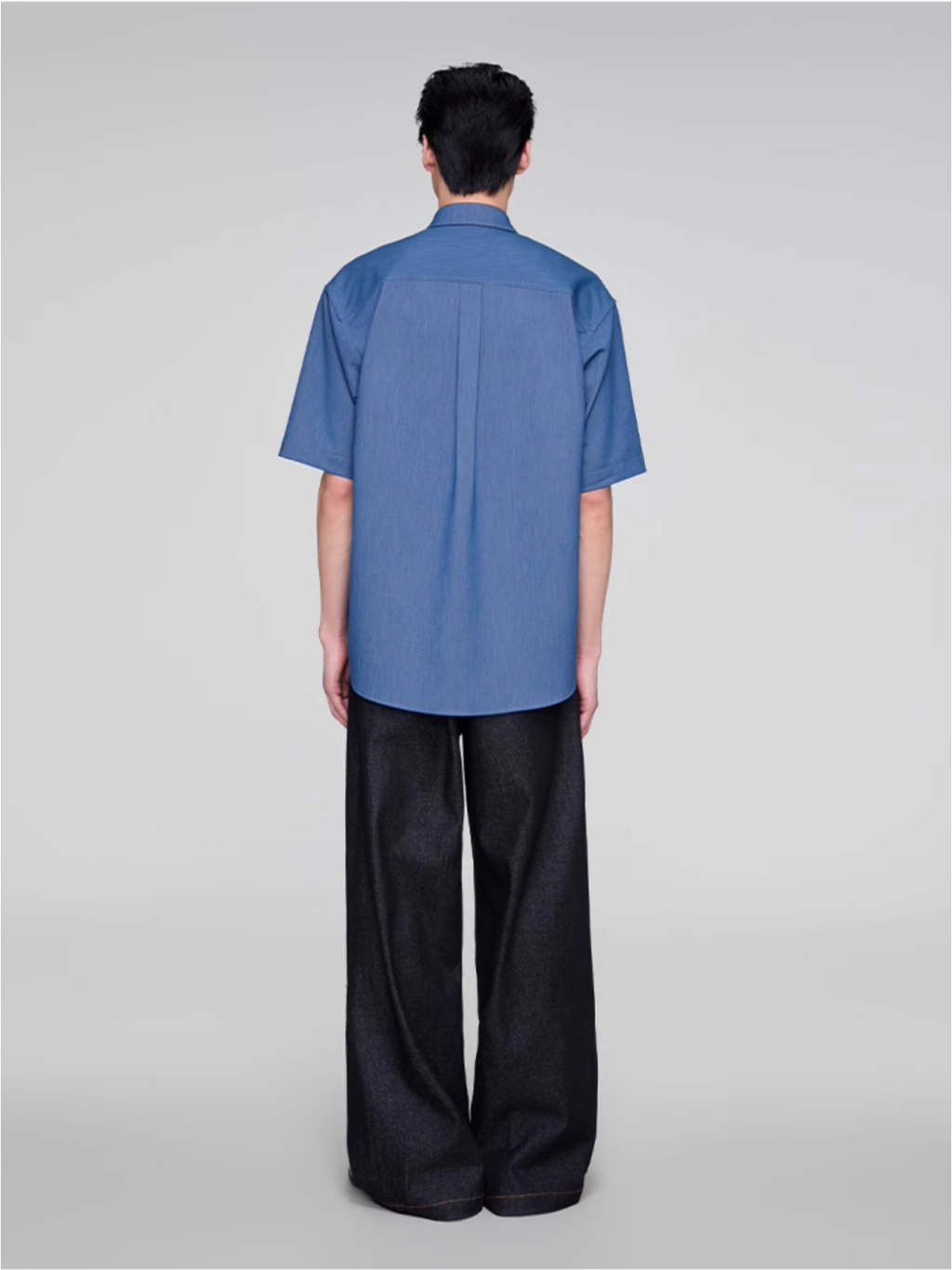 BLACK DENIM TROUSERS