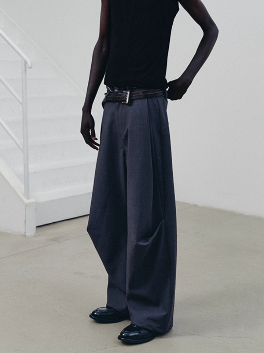 ERODED GRAY TROUSERS