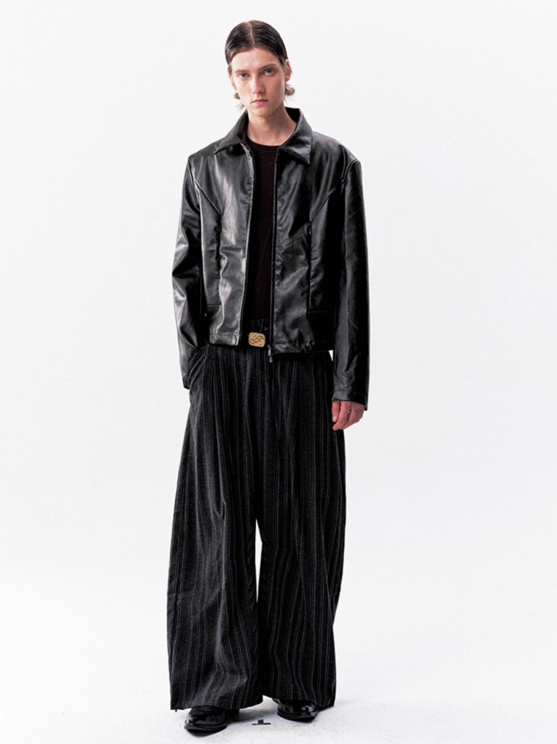 SHOULDER LEATHER JACKET