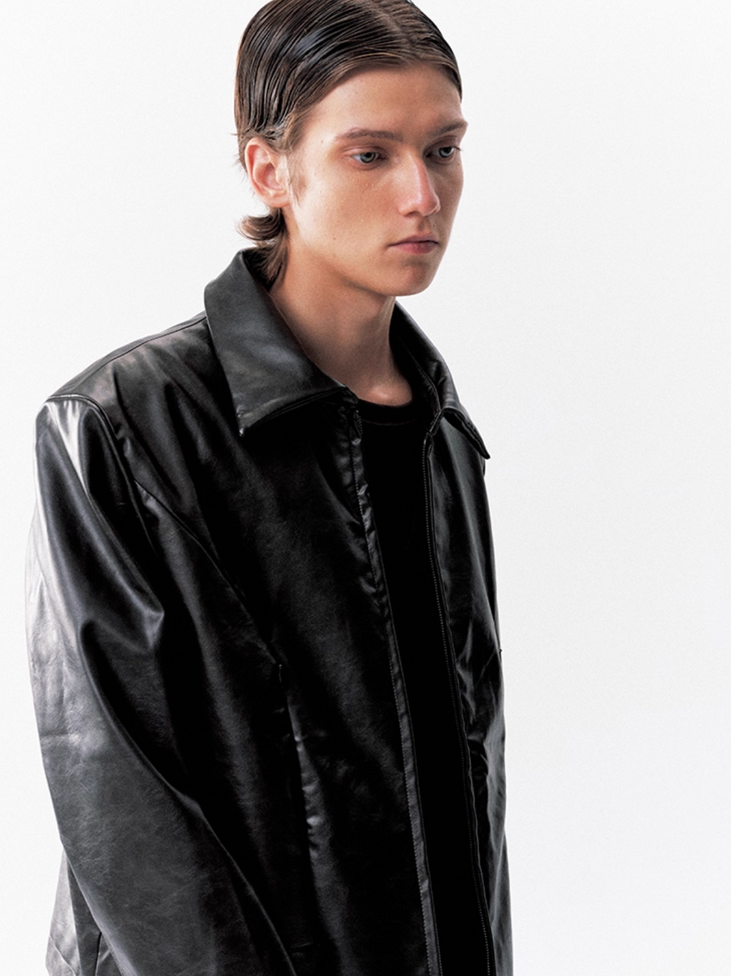 SHOULDER LEATHER JACKET