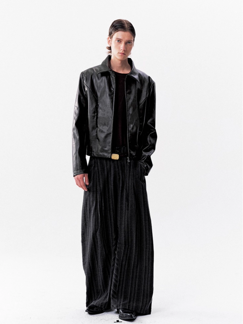 SHOULDER LEATHER JACKET