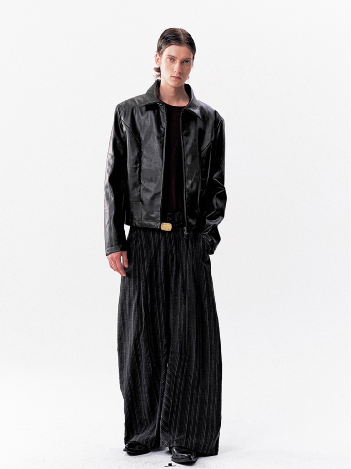 SHOULDER LEATHER JACKET