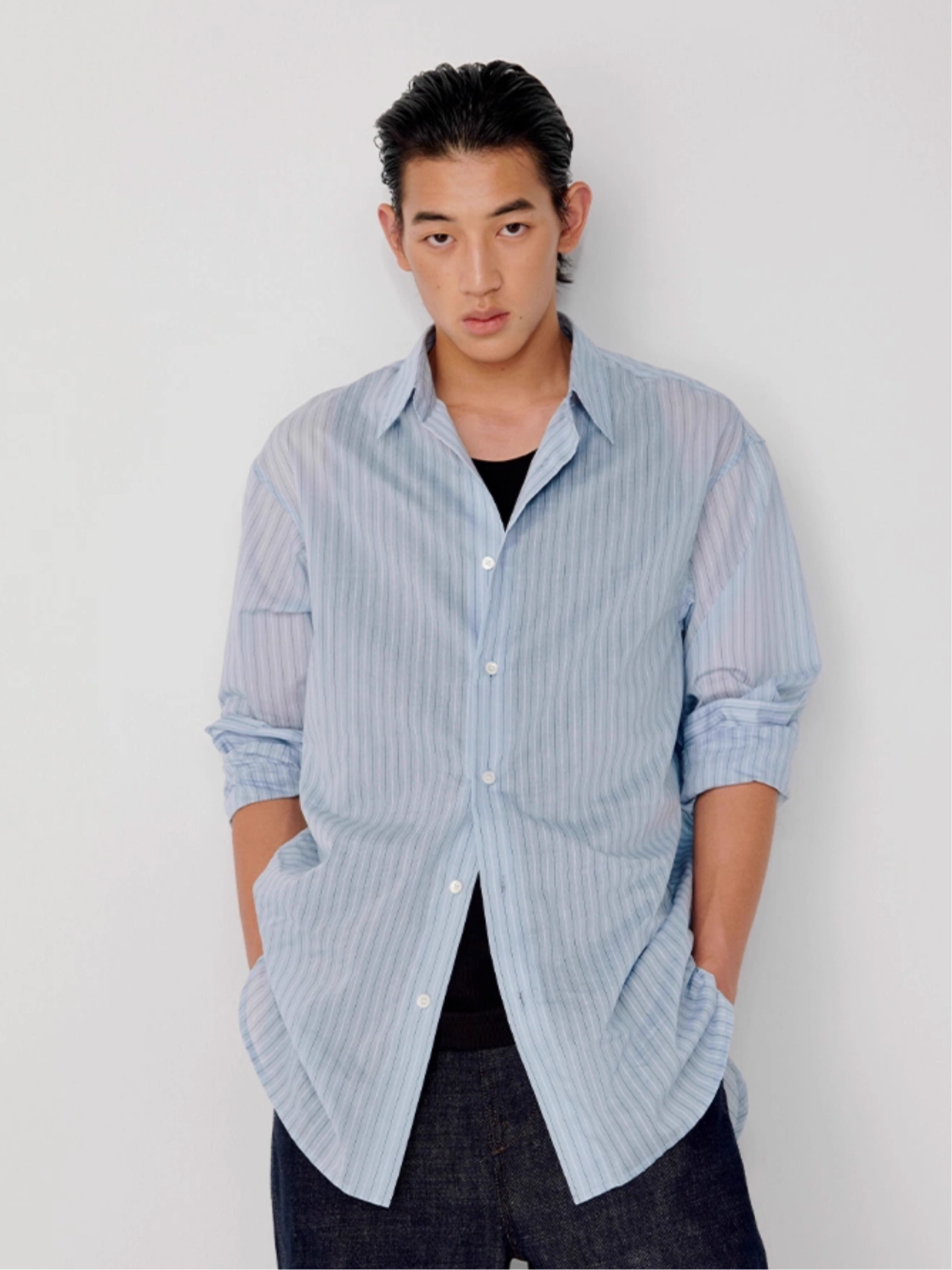 STRIPED RELAX SHIRT