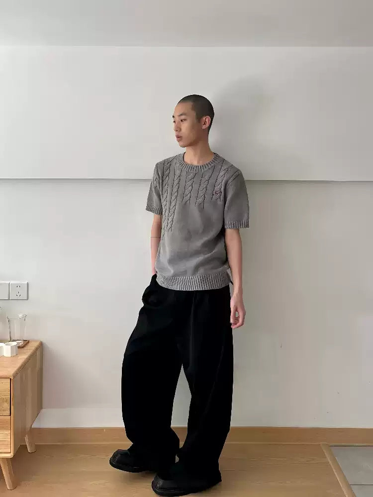 TEXTURED WOOL KNIT