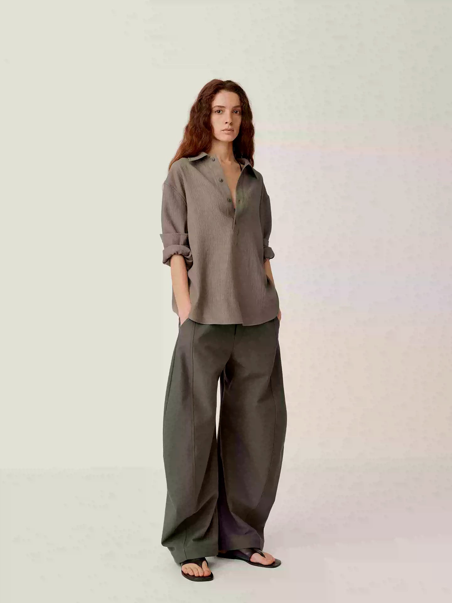 RETRO SCULPTED TROUSERS