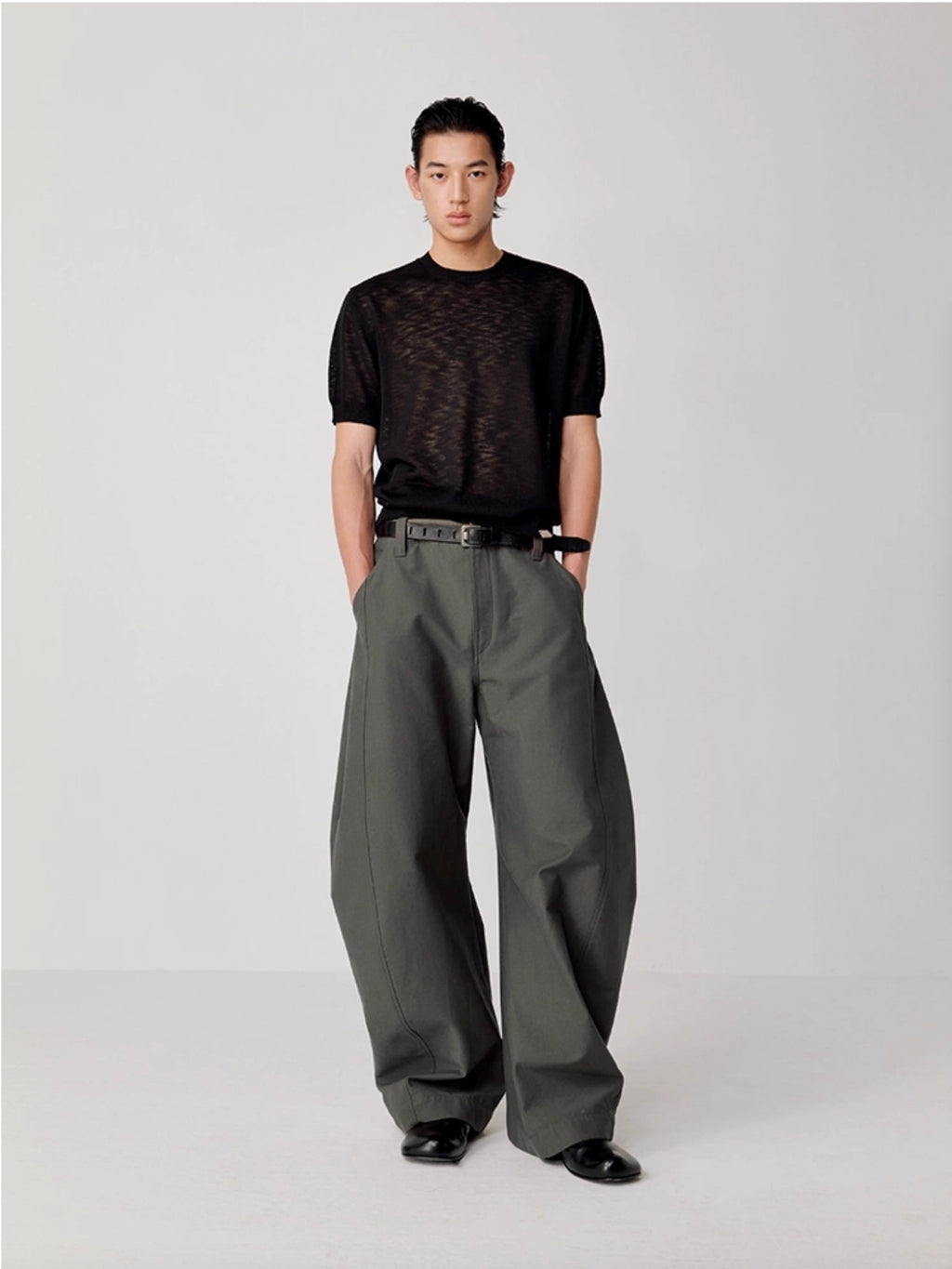 RETRO SCULPTED TROUSERS